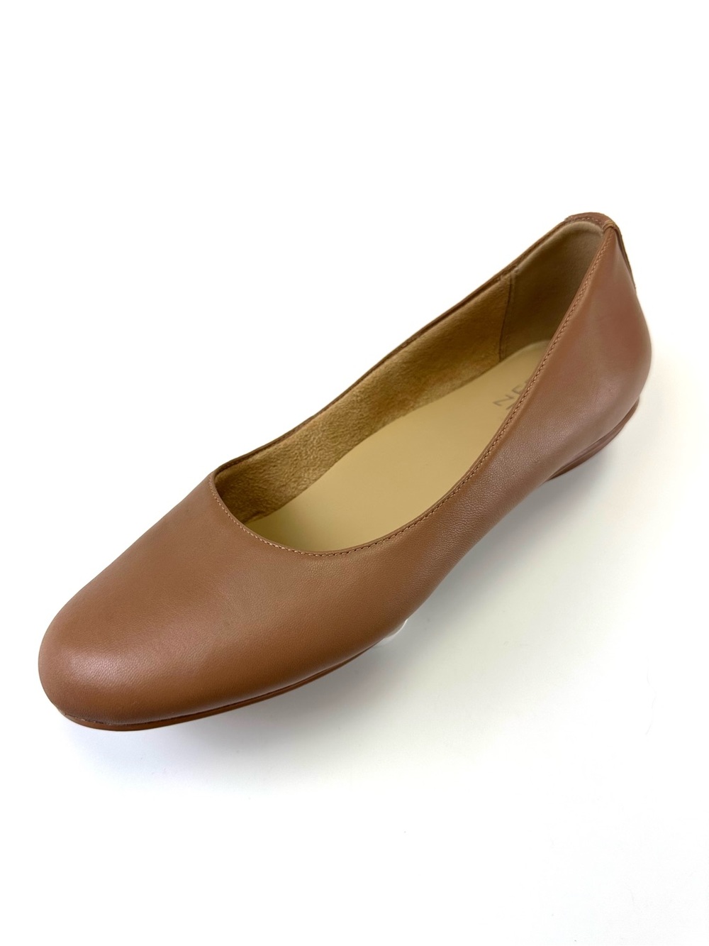Naturalizer Maxwell Cognac Leather Ballet Flats Size 7M